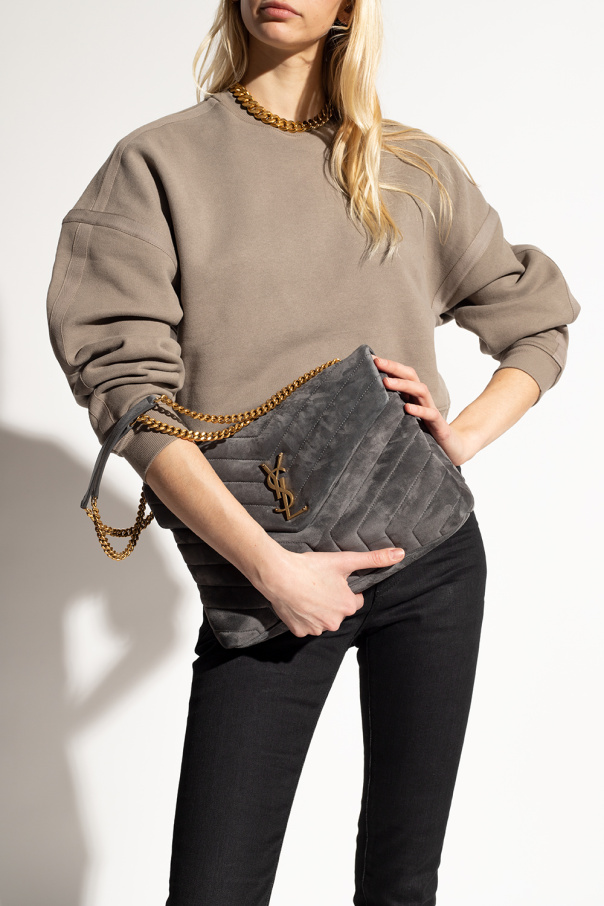 Grey ‘Loulou Medium’ shoulder bag Saint Laurent Vitkac GB